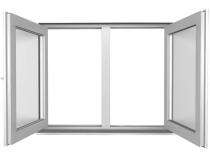 NCL Casement 2 Panel White uPVC Window 559 x 1190 mm_0