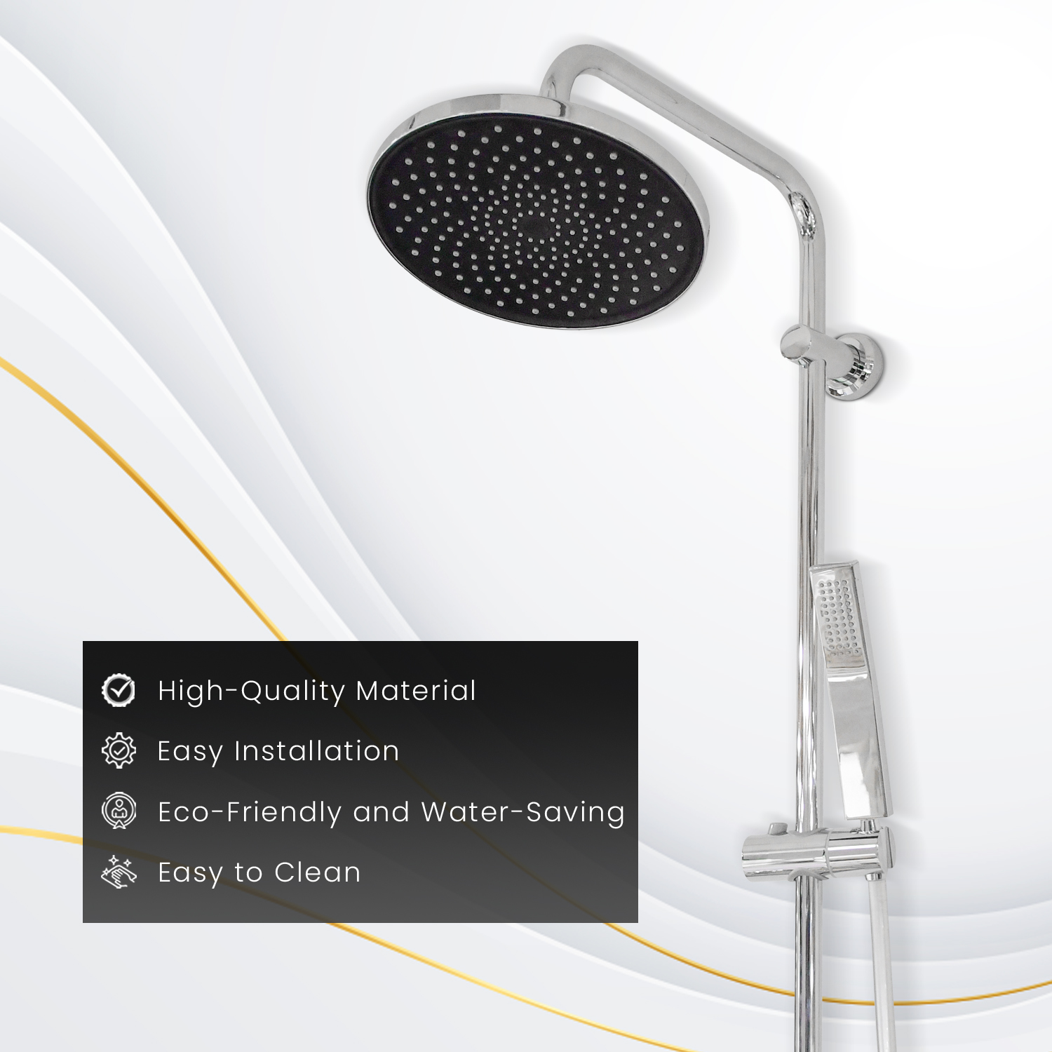 D&B Bathware Ceiling Mount Shower Arm_3