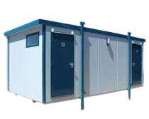 ERCON FRP 8 ft Portable Toilet Cabin Blue and White_0