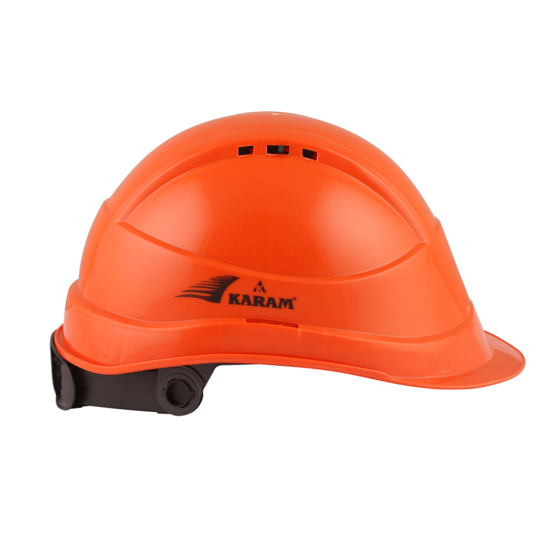 Karam Polypropylene Copolymer Chrome Orange Air Ventilated Safety Helmets PN541_2