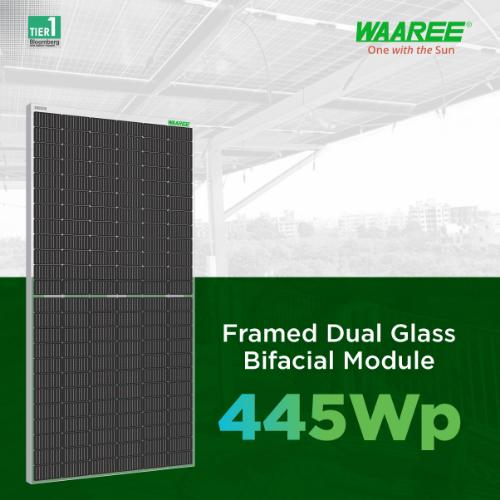 WAAREE Bi-31-445-2 445 W Mono PERC Bifacial Solar Panel_2