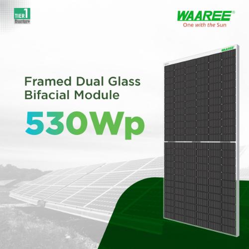 WAAREE Bi-55-530 530 W Mono PERC Bifacial Solar Panel_3