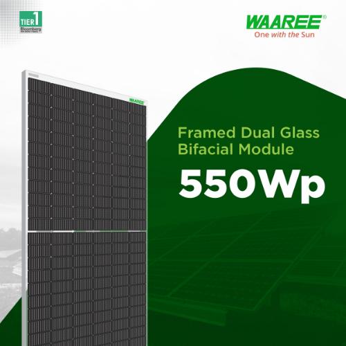 WAAREE Bi-55-550-4 550 W Mono PERC Bifacial Solar Panel_2