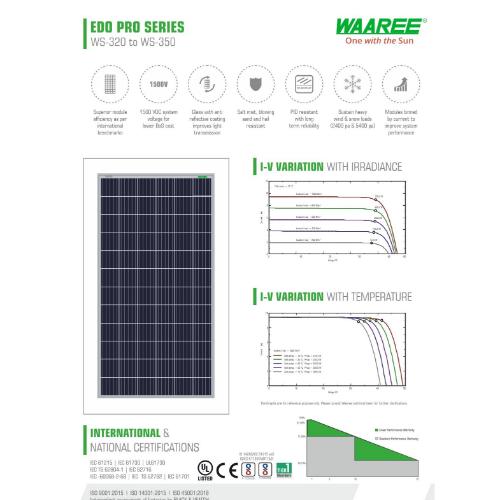 WAAREE WSEDP-330 330 W Polycrystalline Solar Panel_1
