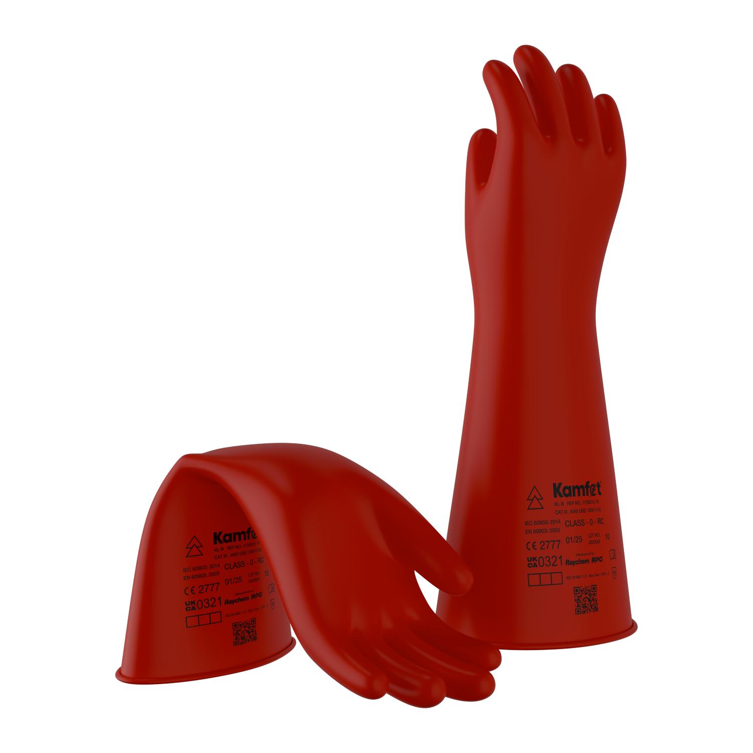 Kamfet Electrical Insulating Natural Latex Safety Gloves KL-B - Raychem RPG 12_1