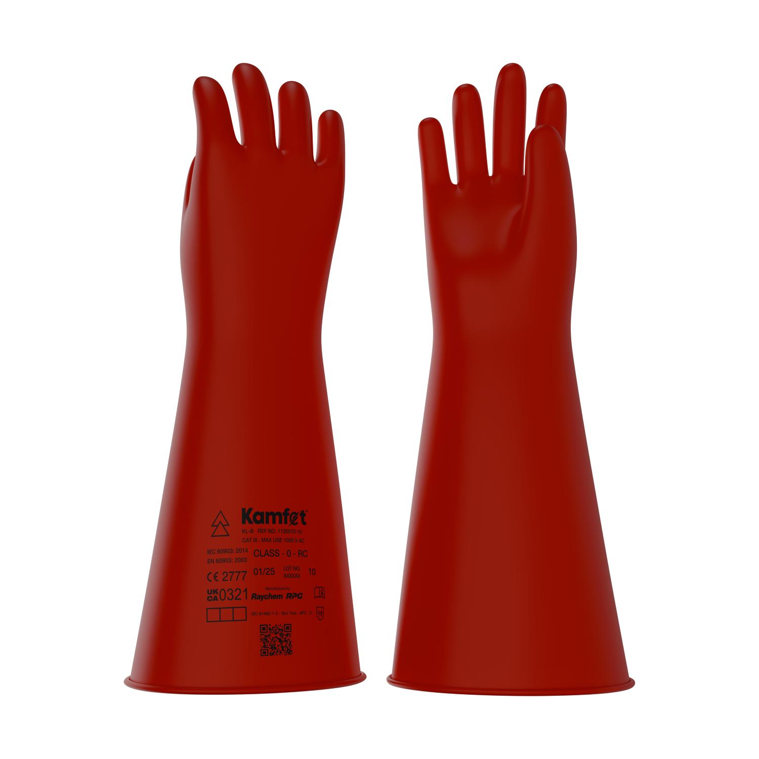 Kamfet Electrical Insulating Natural Latex Safety Gloves KL-B - Raychem RPG 12_3