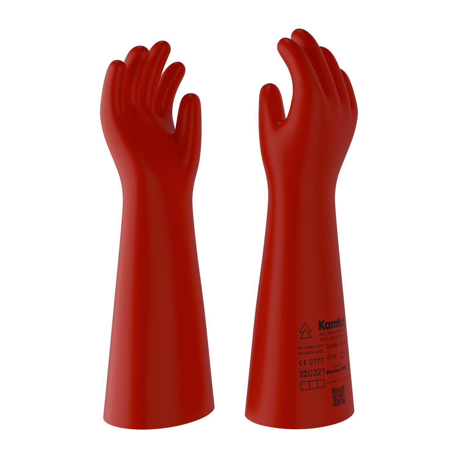 Kamfet Electrical Insulating Natural Latex Safety Gloves KL-D - Raychem RPG 10_1