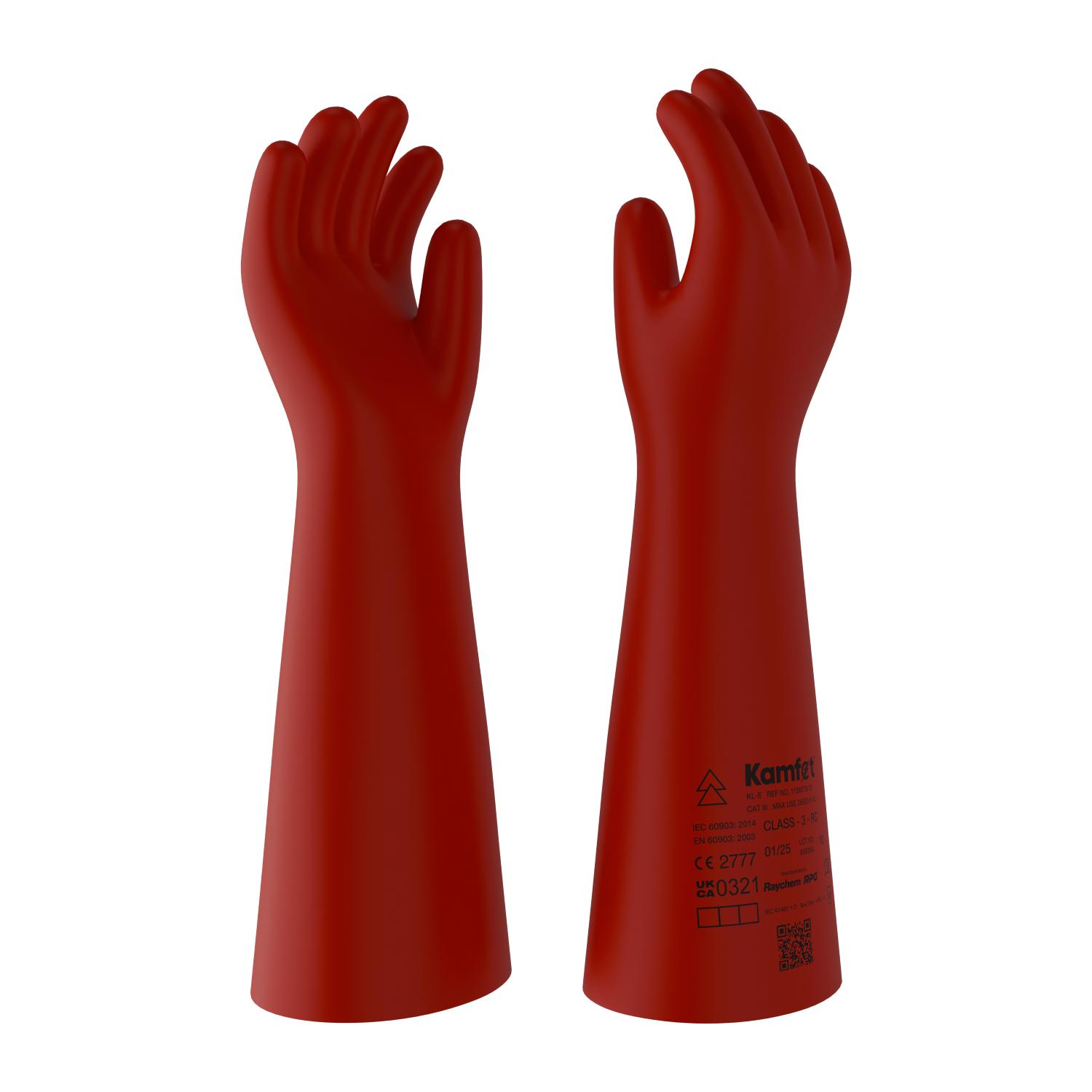 Kamfet Electrical Insulating Natural Latex Safety Gloves KL-E - Raychem RPG 8_2