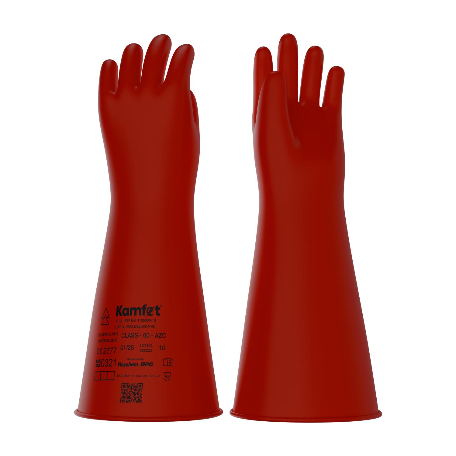 Kamfet Electrical Insulating Natural Latex Safety Gloves KL-A - Raychem RPG 10_3