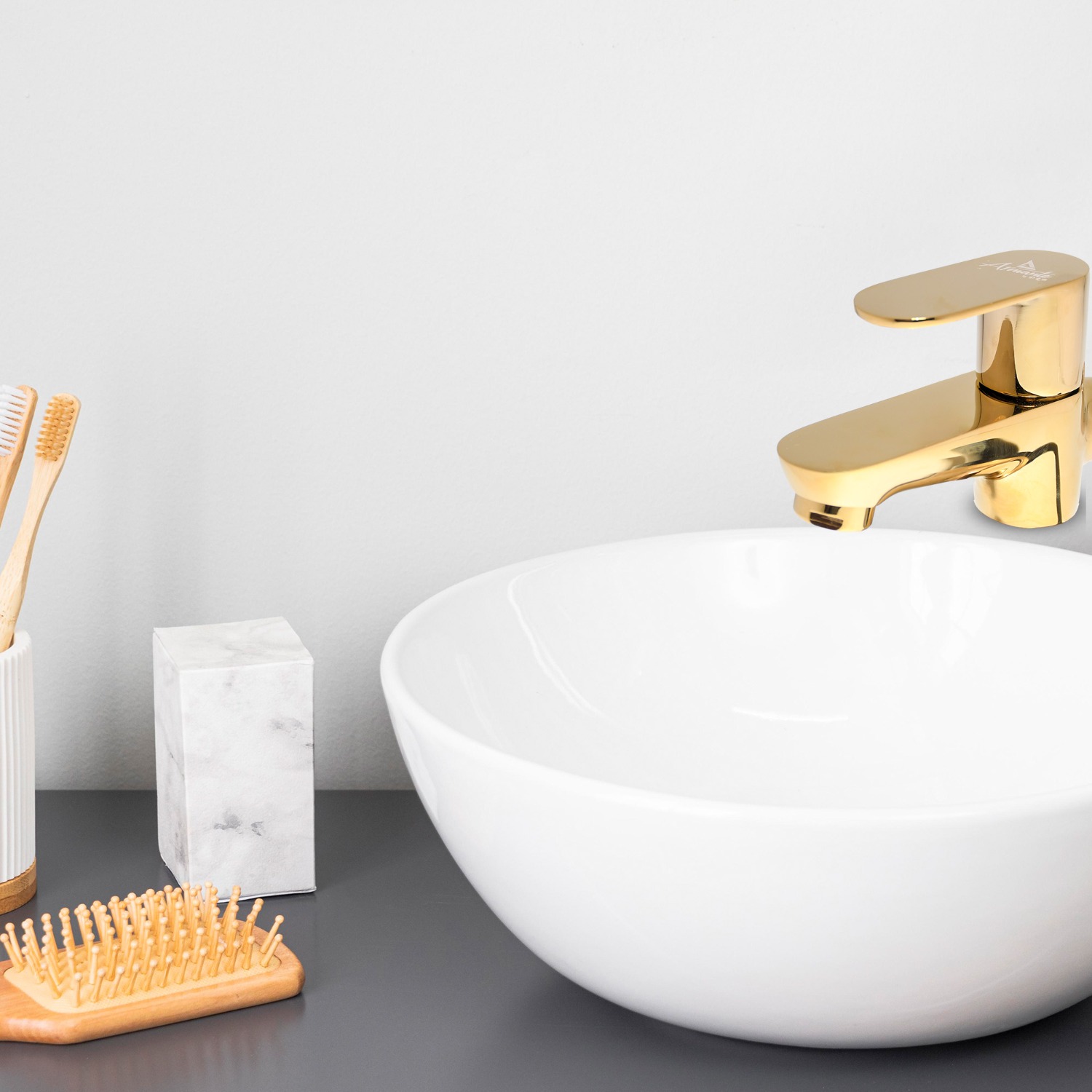 D&B Bathware 15 mm Brass Taps Gold Finish IVANO BIB COCK_2