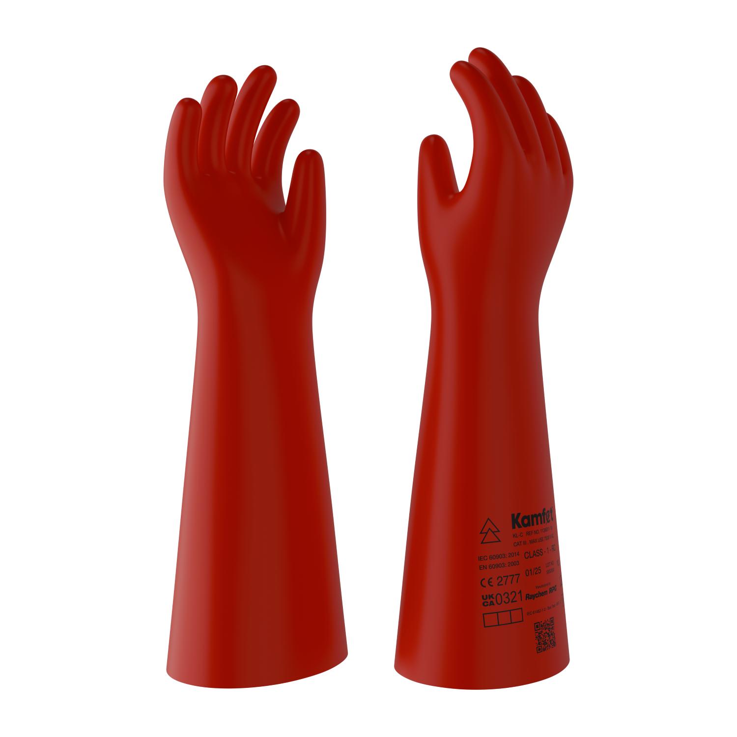 Kamfet Electrical Insulating Natural Latex Safety Gloves KL-C - Raychem RPG 10_2