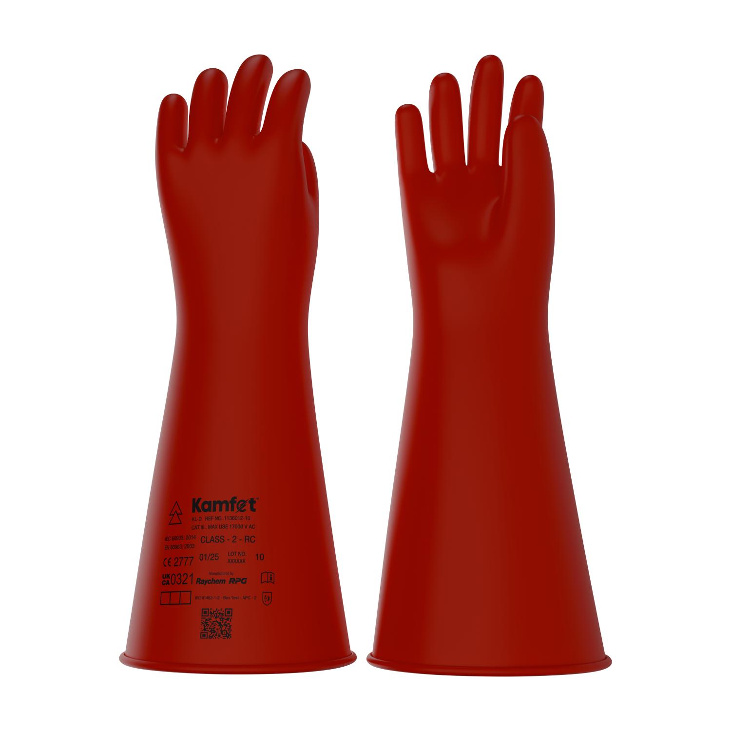 Kamfet Electrical Insulating Natural Latex Safety Gloves KL-D - Raychem RPG 10_2