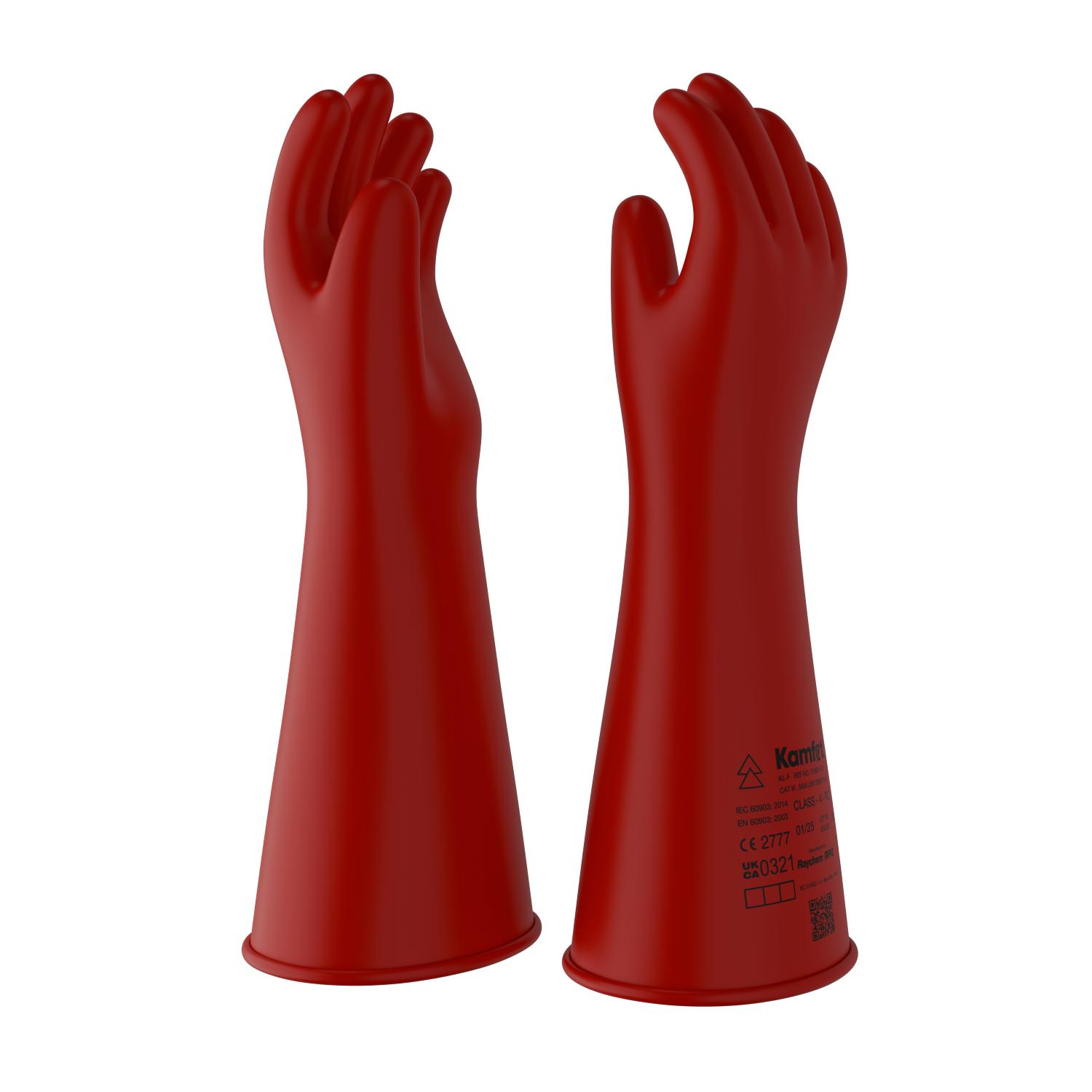 Kamfet Electrical Insulating Glove Natural Latex Safety Gloves KL-F - Raychem RPG 10_2