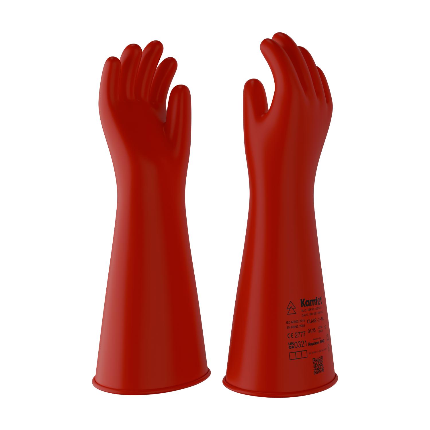 Kamfet Electrical Insulating Natural Latex Safety Gloves KL-D - Raychem RPG 10_1