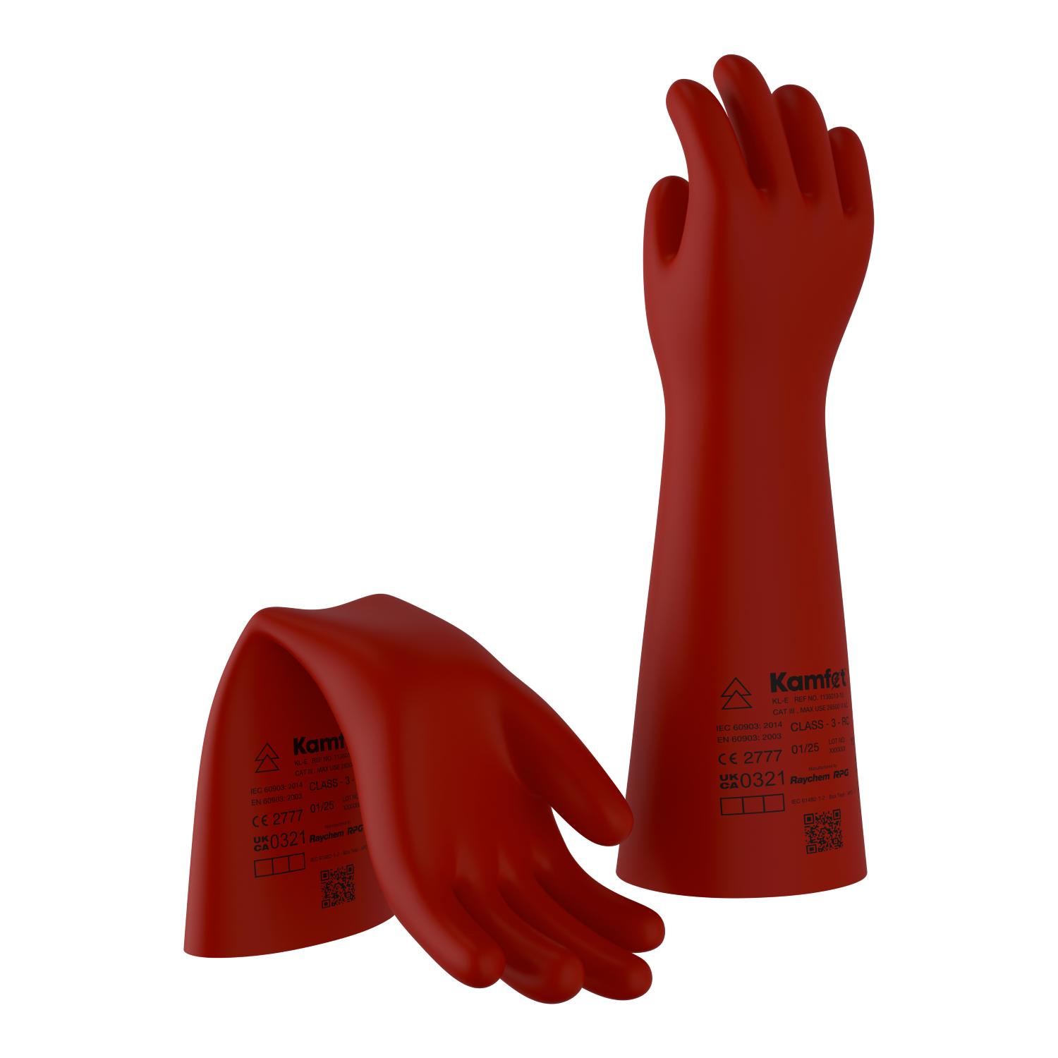 Kamfet Electrical Insulating Natural Latex Safety Gloves KL-E - Raychem RPG 12_1