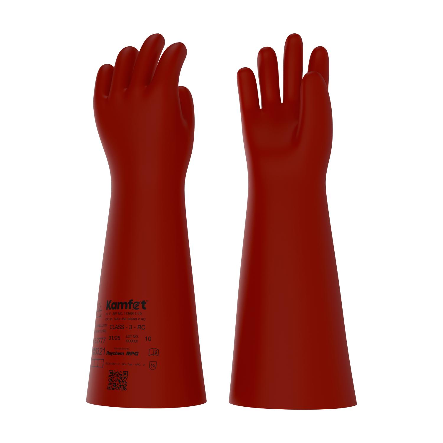 Kamfet Electrical Insulating Natural Latex Safety Gloves KL-E - Raychem RPG 9_3