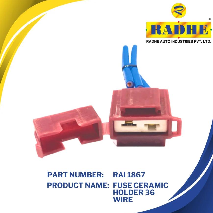 Radhe Ceramic Fuse 10 A Electrical Holder_1