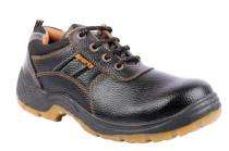 Hillson Sporty Synthetic Leather Steel Toe Safety Shoes Brown_0