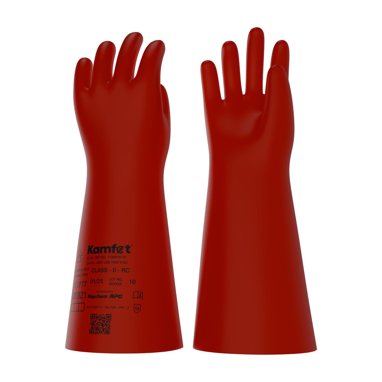 Kamfet Electrical Insulating Natural Latex Safety Gloves KL-B - Raychem RPG 12_3