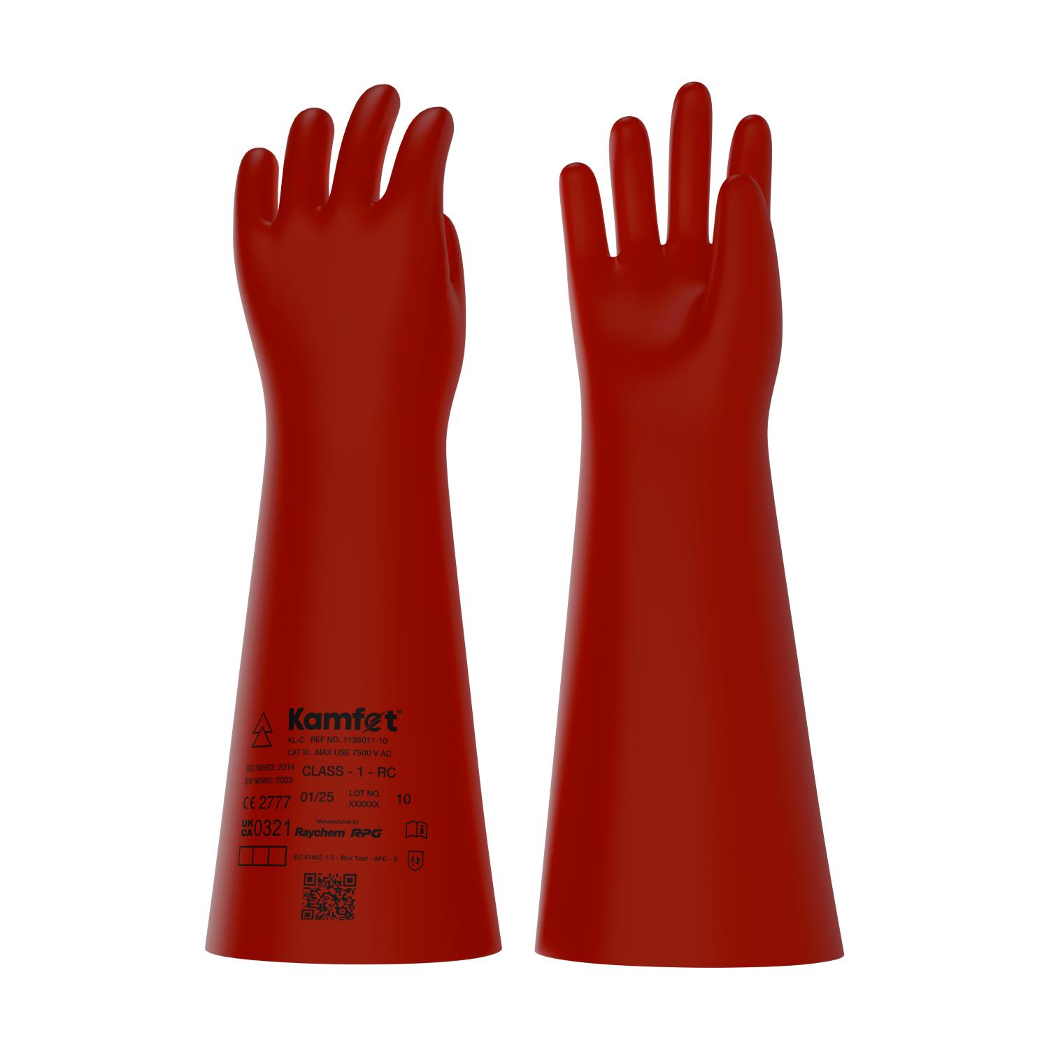 Kamfet Electrical Insulating Natural Latex Safety Gloves KL-C - Raychem RPG 9_3