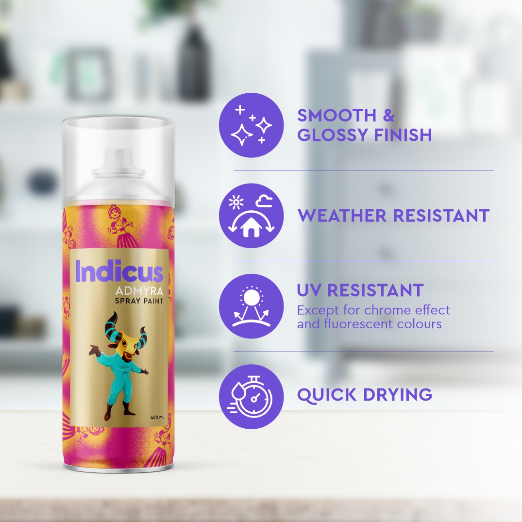 Indicus Spray Paint 400 mL Milky White_1