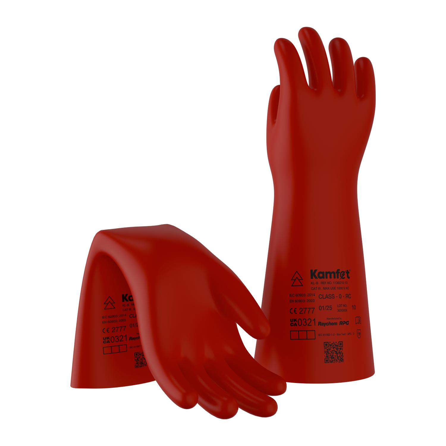 Kamfet Electrical Insulating Natural Latex Safety Gloves KL-B - Raychem RPG 12_1