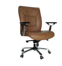 Furnways Revolving Light Brown 1067 x 762 x 762 mm Hot Pressed Plywood Office Chairs_0