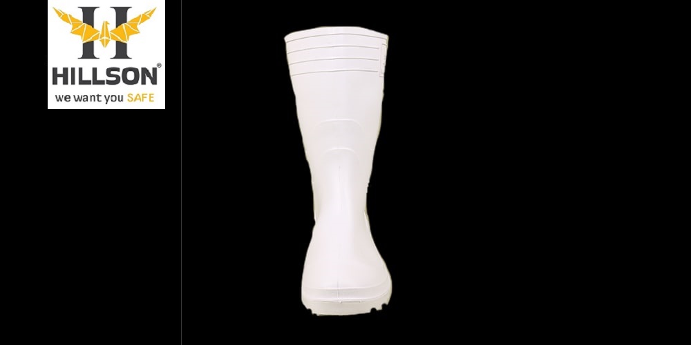 Hillson Welcome White Hard PVC Gumboots_2
