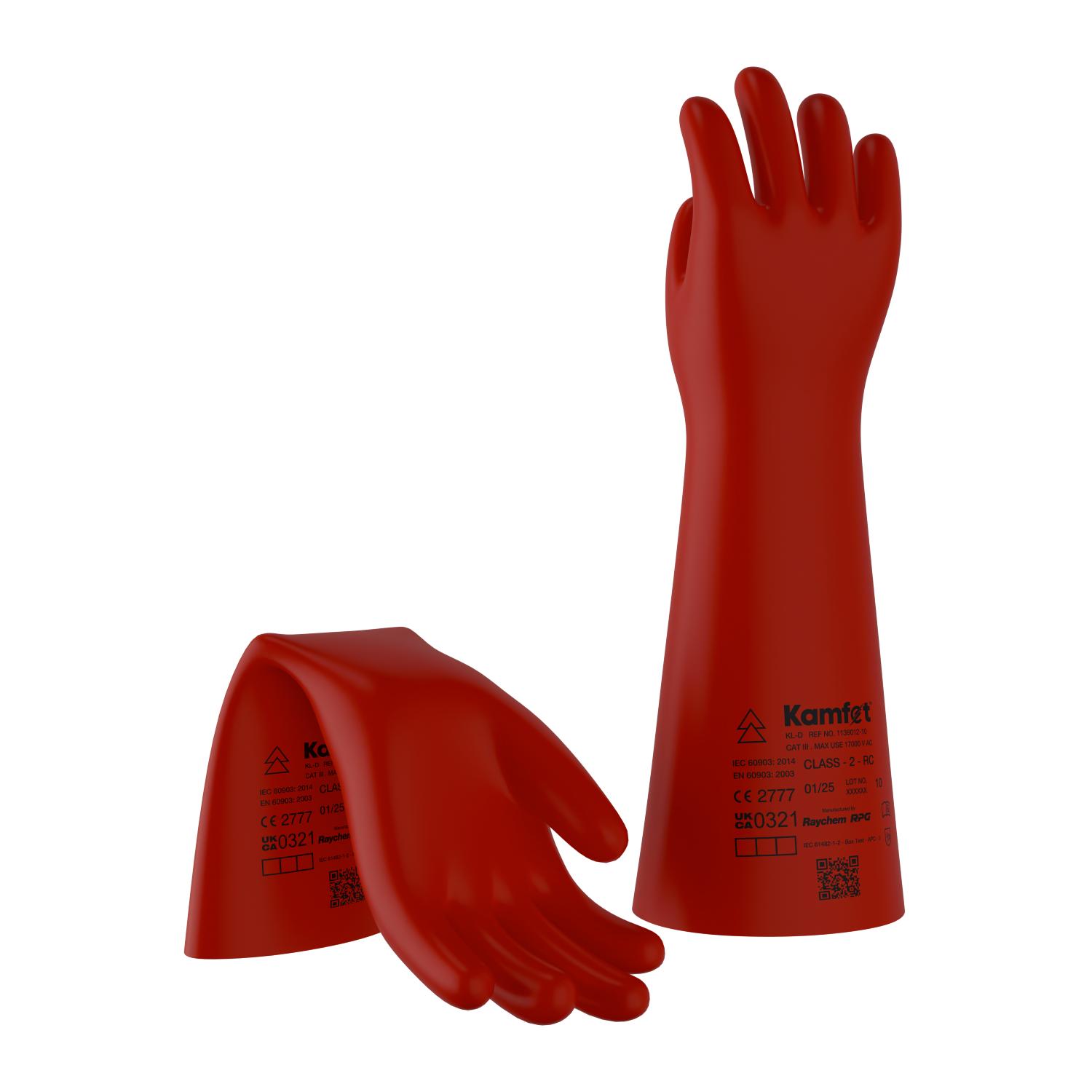 Kamfet Electrical Insulating Natural Latex Safety Gloves KL-D - Raychem RPG 10_2