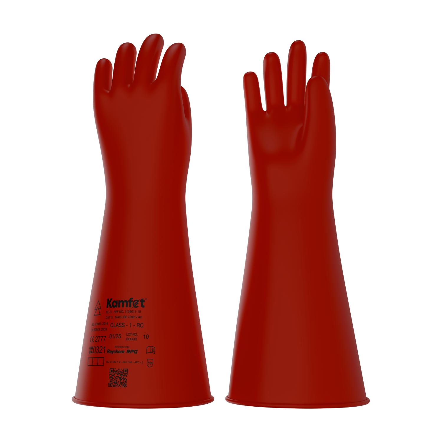 Kamfet Electrical Insulating Natural Latex Safety Gloves KL-C - Raychem RPG 12_3