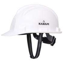 Karam Plastic White Ratchet Safety Helmets PN521_0