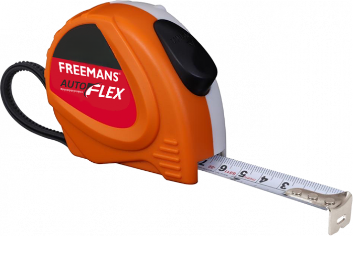 FREEMANS 25 mm ABS Measuring Tapes Autoflex 5 m Orange and White_0