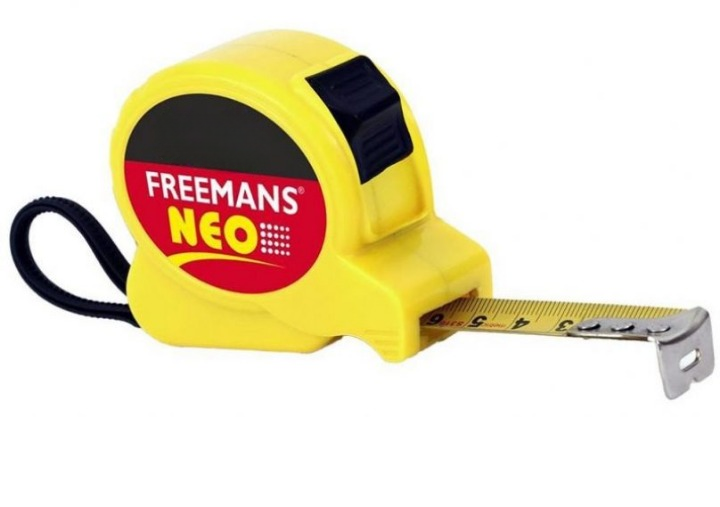 FREEMANS 25 mm ABS Measuring Tapes Neo 5 m Yellow_0