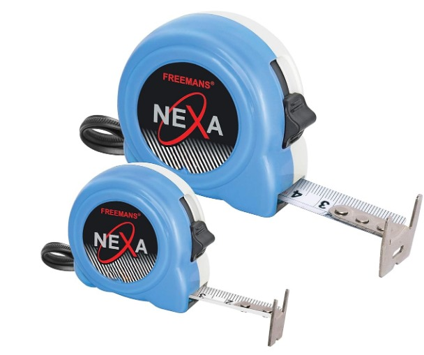 FREEMANS 19 mm ABS Measuring Tapes Nexa 5 m Blue and White_0