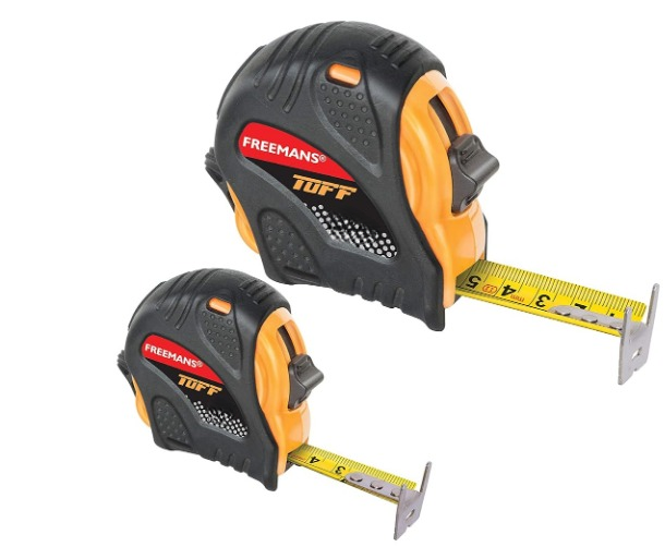 FREEMANS 25 mm ABS Measuring Tapes Tuff 5 m Black and Yellow_0