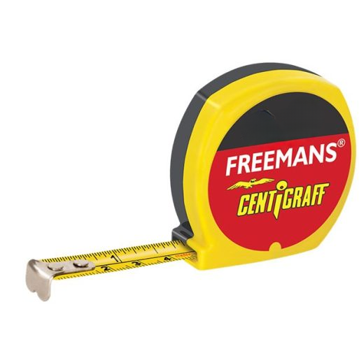 FREEMANS 16 mm ABS Measuring Tapes Centigraff 3 m Black and Yellow_0