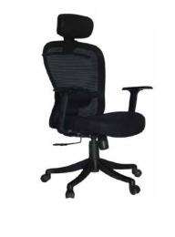 Furnways Revolving Black 1219 x 711 x 711 mm Injection Moulded Nylon Fibre Office Chairs_0