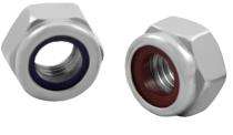 EVA 19 mm Nylock Nut SS 202 DIN 985 Polished_0