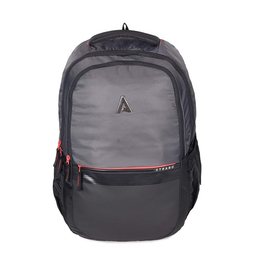 Strabo Office Bags Advisor Laptop Backpack Polyester Black and Grey_2