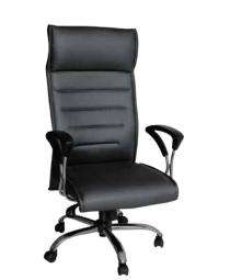 Furnways Revolving Black 1219 x 712 x 711 mm Hot Pressed Plywood Office Chairs_0