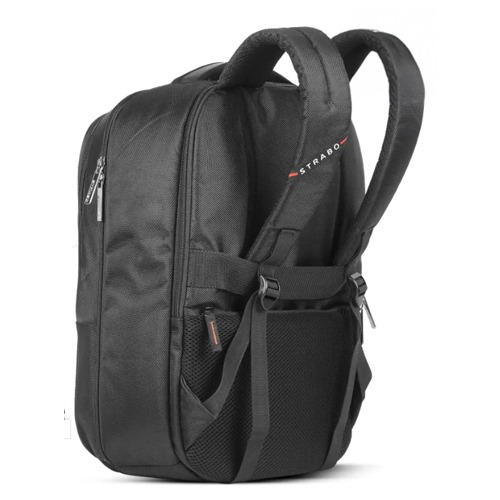 Strabo Office Bags Tech Laptop Backpack Polyester Black_2
