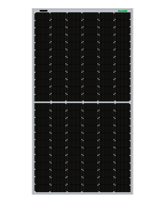 Buy WAAREE Bi-55-525 525 W Framed Dual Glass Bifacial Solar Panel ...