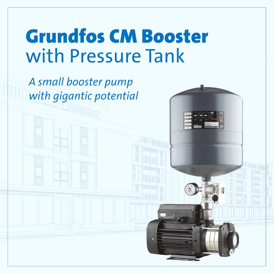 GRUNDFOS CMB3-37 A-C-A-D-P-A 1x220-240V Electrically Operated Water Pump Set 3000 LPH_1