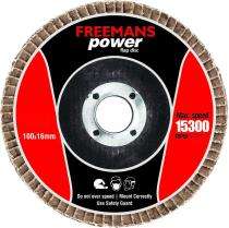 FREEMANS 100 x 16 mm Flap Discs FDR100-36 A36 16 mm_0