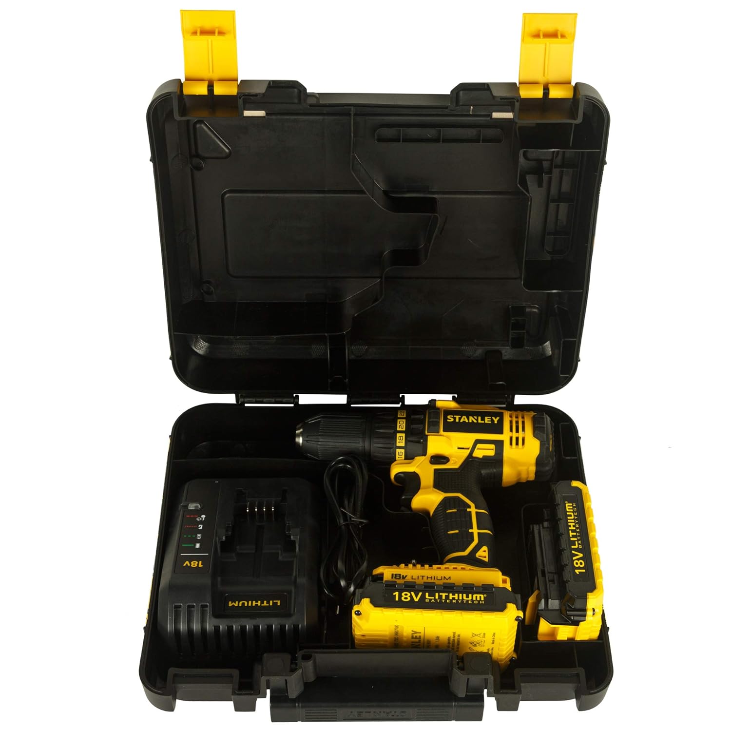 STANLEY 13 mm Cordless Rotary Hammer Drill SCH20C2K 18 V_1