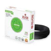 Polycab 1 sqmm Green Eco Friendly HR FR LSH LF Electric Wire Black 90 m_0