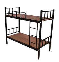 Mild Steel Bunk Twin Bed 6 x 3 ft Black_0