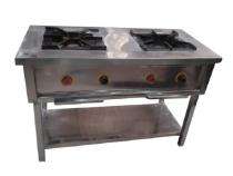 CR2 Two Burner Commercial Gas Stove Stainless Steel Silver_0