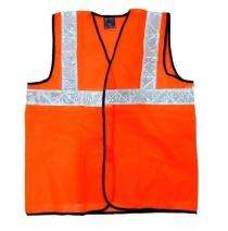 Polyester Safety Jackets M Reflective Orange_0