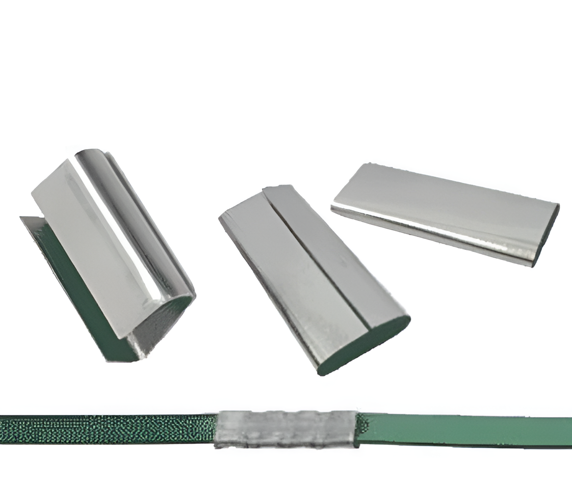 Strapping Clips Colour Coated Galvanized 12 mm Silver_0